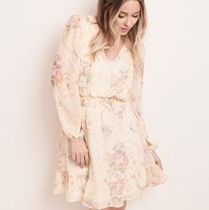Lauren Conrad V-neck flounce dress